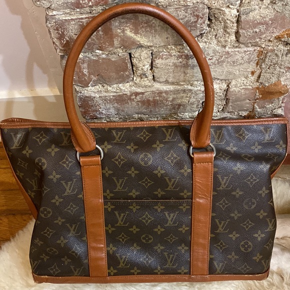 Louis Vuitton vintage 1990’s Sac Weekender Brown Monogram Leather - Picture 1 of 9